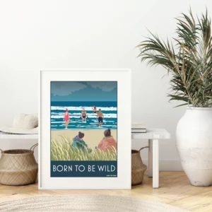 Born To Be Wild A4 Framed Print Lifestyle