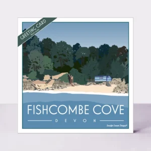 Cards - Fishcombe Cove Devon Print Greeting Card