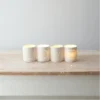 Ceramic Set of 4 LOVE Tealight Holders - Large