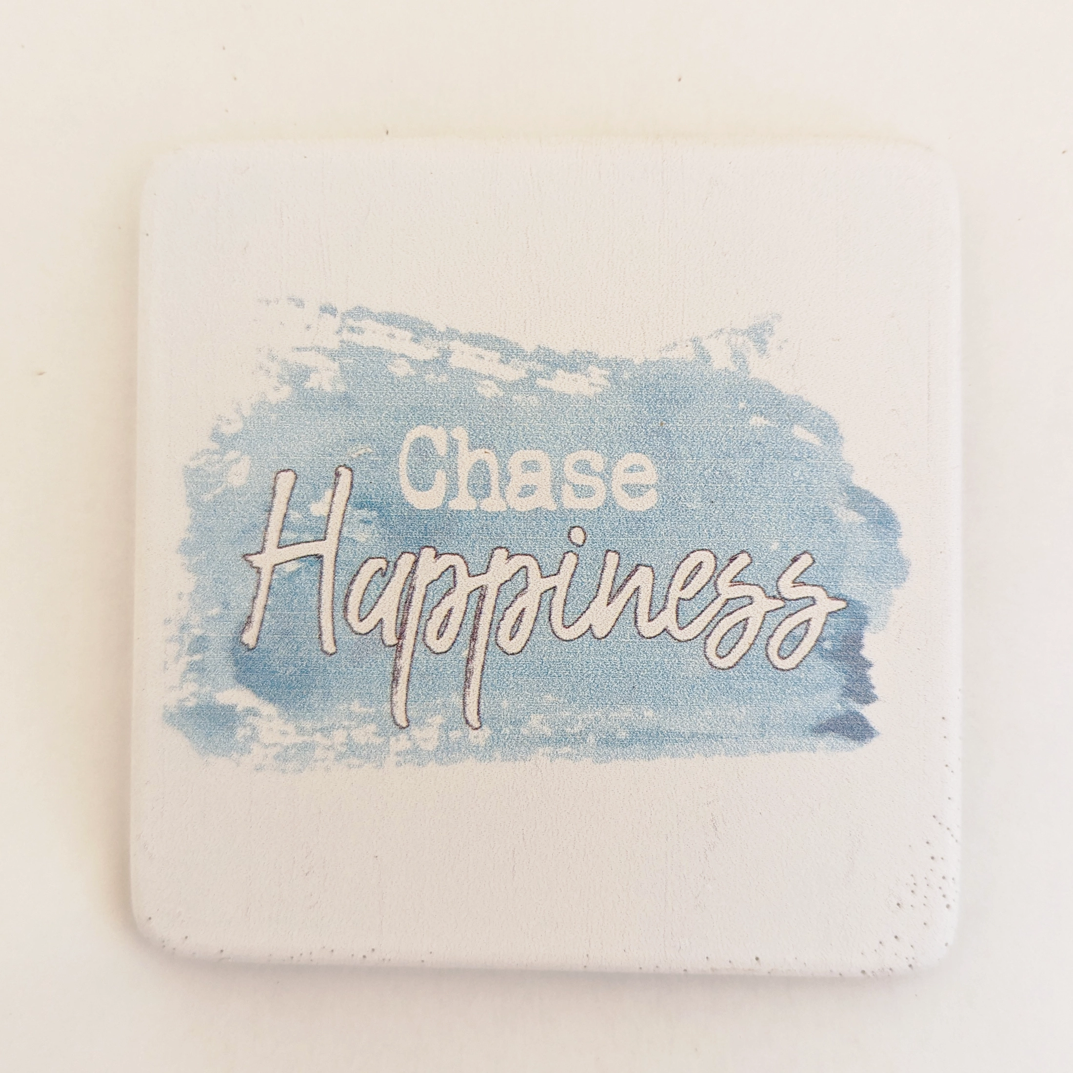 Ceramic Square Positivity Coasters - Chase Happiness