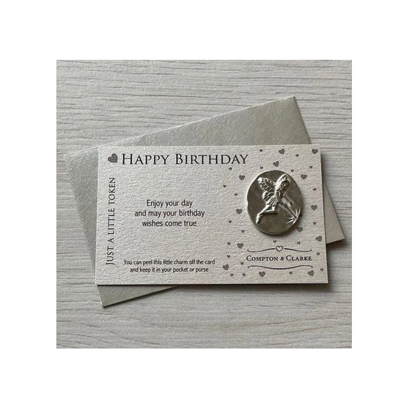 Compton and Clarke - Pocket Charm Token - Happy Birthday - CC267