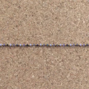 Crystal Healing Anklets - Amethyst - Anxiety - Purple Close Up