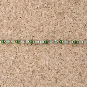 Crystal Healing Anklets - Aventurine - Energy - Green Multi Close Up