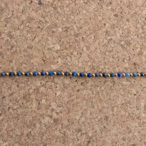 Crystal Healing Anklets - Lapis Lazuli - Inner Peace - Blue Close Up
