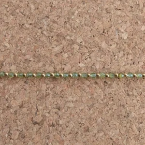 Crystal Healing Anklets - Peridot - Positivity - Green Close Up