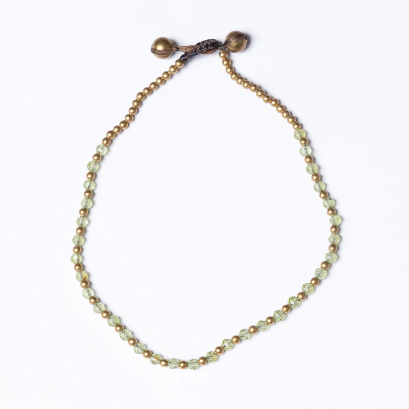 Crystal Healing Anklets - Peridot - Positivity - Green