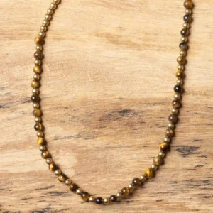 Crystal Healing Anklets - Tigers Eye - Courage - Gold 2