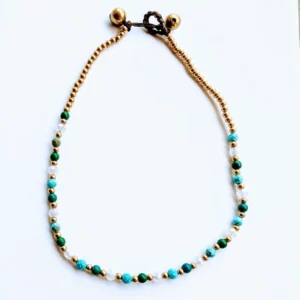 Crystal Healing Anklets - Turquoise - Luck - Aqua