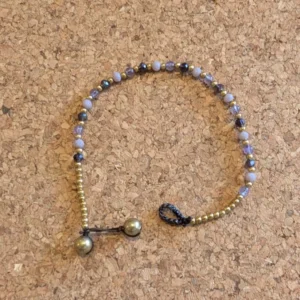 Crystal Healing Bracelets - Amethyst - Anxiety - Purple Close Up