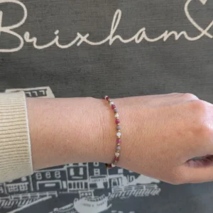 Crystal Healing Bracelets - Moonstone - Stress - Pink Model