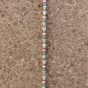 Crystal Healing Bracelets - Rhodonite - Balance - Pastel Close