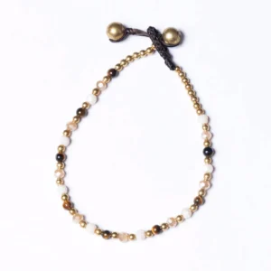 Crystal Healing Bracelets - Tigers Eye - Courage - Gold