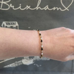 Crystal Healing Bracelets - Tigers Eye - Courage - Gold Model