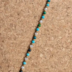 Crystal Healing Bracelets - Turquoise - Luck - Aqua Close