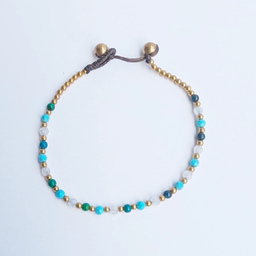 Crystal Healing Bracelets - Turquoise - Luck - Aqua