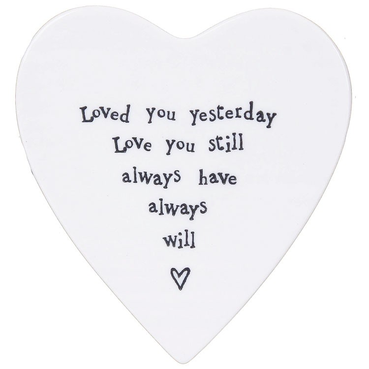 Loved You Yesterday Porcelain Coaster by East of India