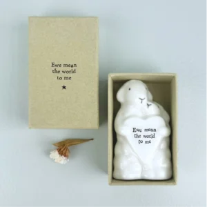 East of India - Porcelain Animal Couple Heart Sheep 6092.3 Boxed