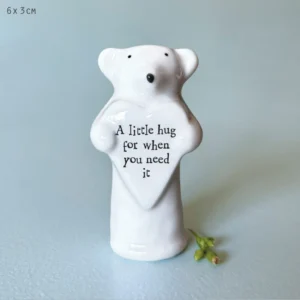 East of India - Porcelain Animal Heart Mouse 6091.5