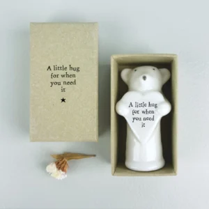 East of India - Porcelain Animal Heart Mouse 6091.5 Boxed