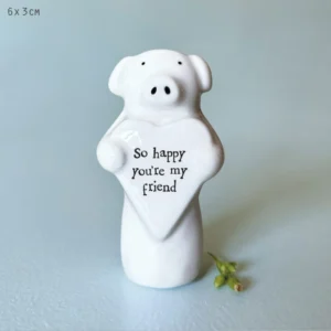 East of India - Porcelain Animal Heart Pig 6091.4