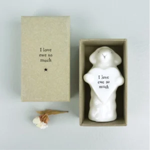 East of India - Porcelain Animal Heart Sheep 6091.3 Boxed
