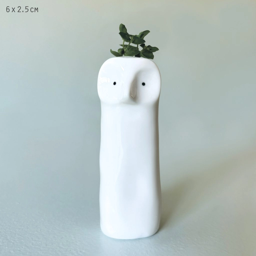 East of India - Animal Tall Vase - Owl 6090H
