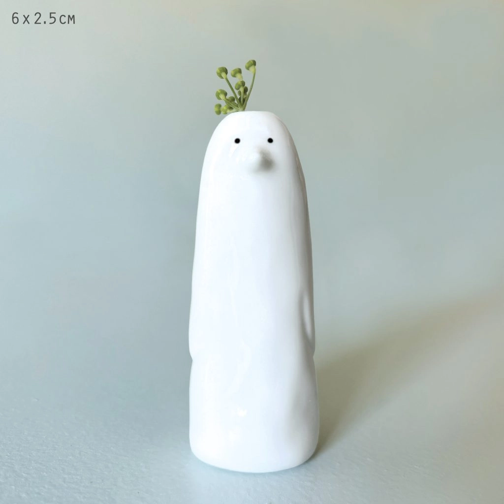East of India - Animal Tall Vase - Penguin 6090G