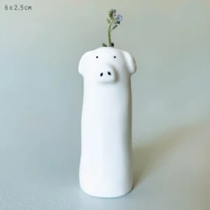 East of India - Animal Tall Vase - Pig 6090E