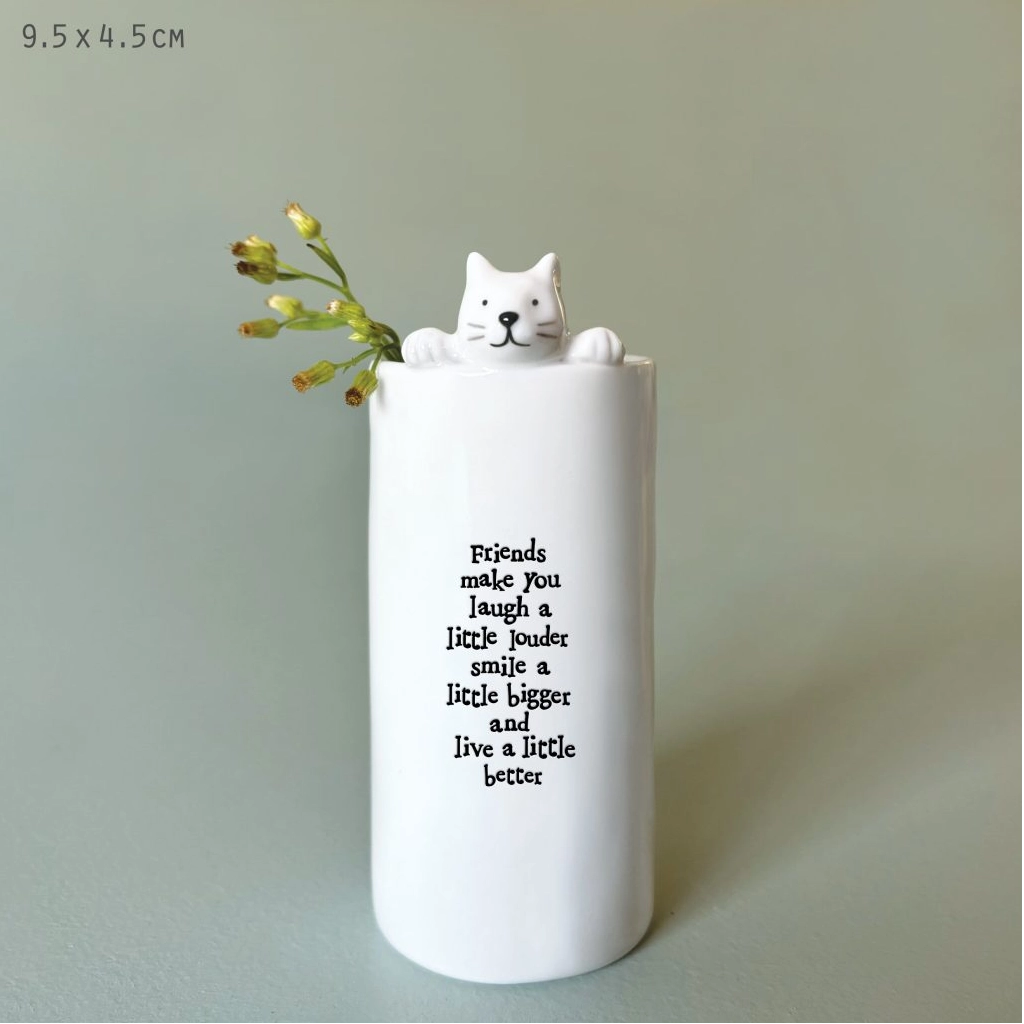 East of India - Animal Vase - Cat 6084.2