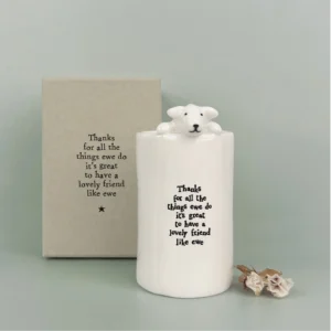 East of India - Animal Vase - Sheep 6084.3 Boxed