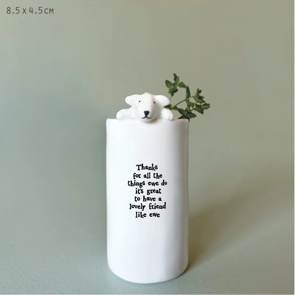 East of India - Animal Vase - Sheep 6084.3