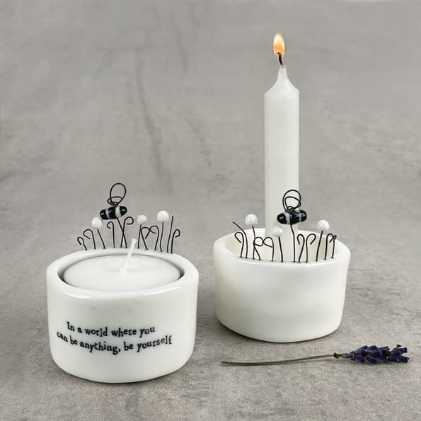 East of India Candle and Tealight Holder - In a World Be Yourself - Image 2