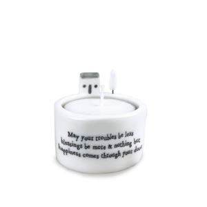 East of India - Tealight Holder - May your trouble be less - Single