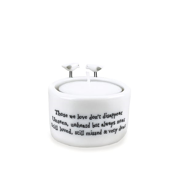 East of India - Tealight Holder - Those We Love Don't Disappear - Single