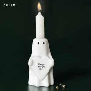 East of India - Boxed Ghost Candle Holder - Always Here For Boo - 4710