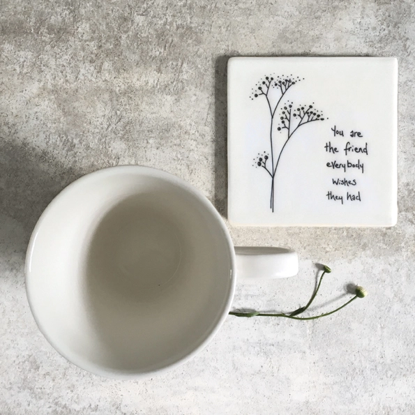 East of India - Coasters Floral - You Are The Friend 170 Lifestyle