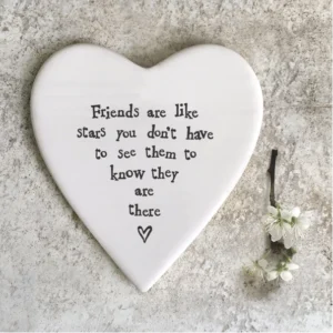 East of India - Coasters Round Heart - Friends Are Like Stars - 86