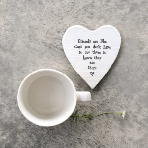 East of India - Coasters Round Heart - Friends Are Like Stars - 86 Lifestyle
