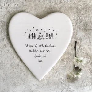 East of India - Coasters Round Heart - Fill Life With Adventure - 145
