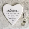 East of India - Coasters Round Heart - I Wish You Lived Nearer - 150