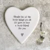 East of India - Coasters Round Heart - Lovely Friend Like You - 122