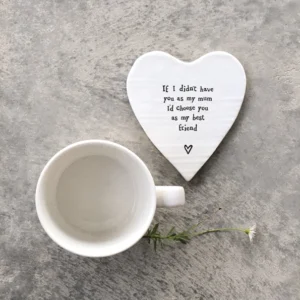 East of India - Coasters Round Heart - My Best Friend - 121 Lifestyle