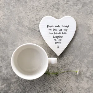 East of India - Coasters Round Heart - People Walk Through Lives - 88 Lifestyle