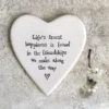 East of India - Coasters Round Heart - Truest Happiness - 0087