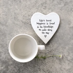 East of India - Coasters Round Heart - Truest Happiness - 0087 Lifestyle