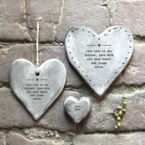 East of India - Coasters Rustic Heart - Live Life To The Fullest - 184 Lifestyle