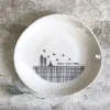 East of India - Dishes shallow Cross Hatch - House Love Home - 6040