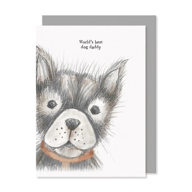 East of India - Dog Card - Best Dog Daddy 2434B Plain