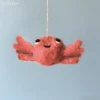 East of India - Felted Hanging Animals - Crab - 5530.2
