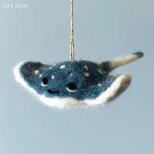 East of India - Felted Hanging Animals - Stingray - 5530.4
